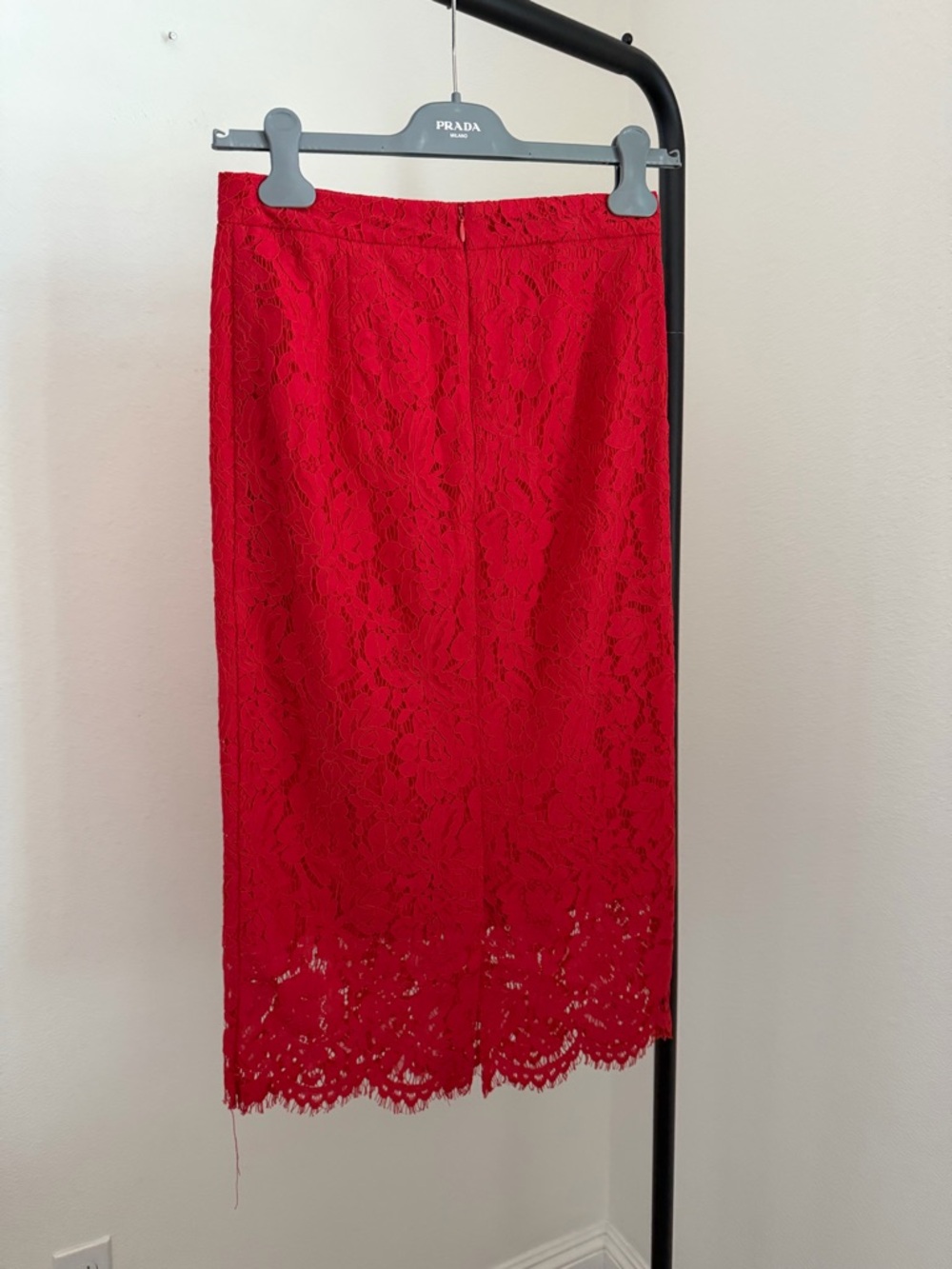 Rachel Parcell Red Lace Midi Pencil Skirt - Picture 4 of 8